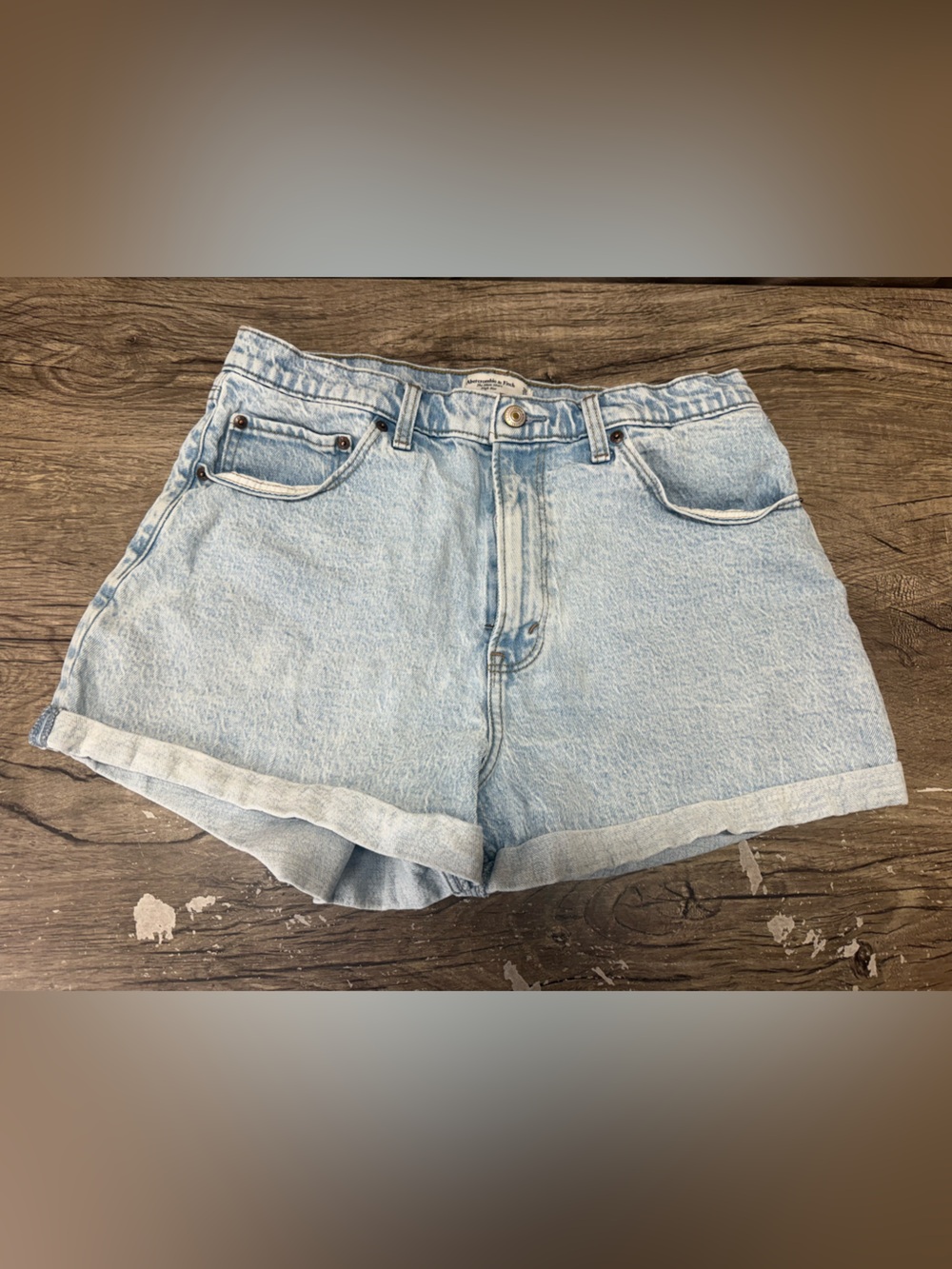 Abercrombie & Fitch Light Blue Denim Jean Shorts